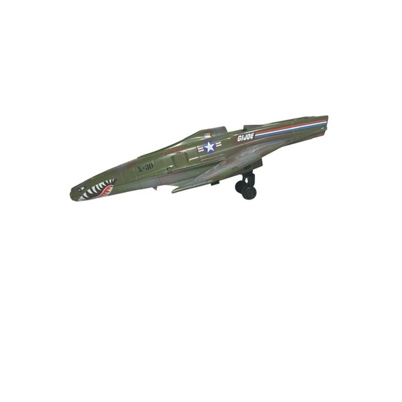 GI Joe Conquest X-30 1998 TRU Exclusive Green Camo Jet Fighter INCOMPLETE - Picture 2 of 16